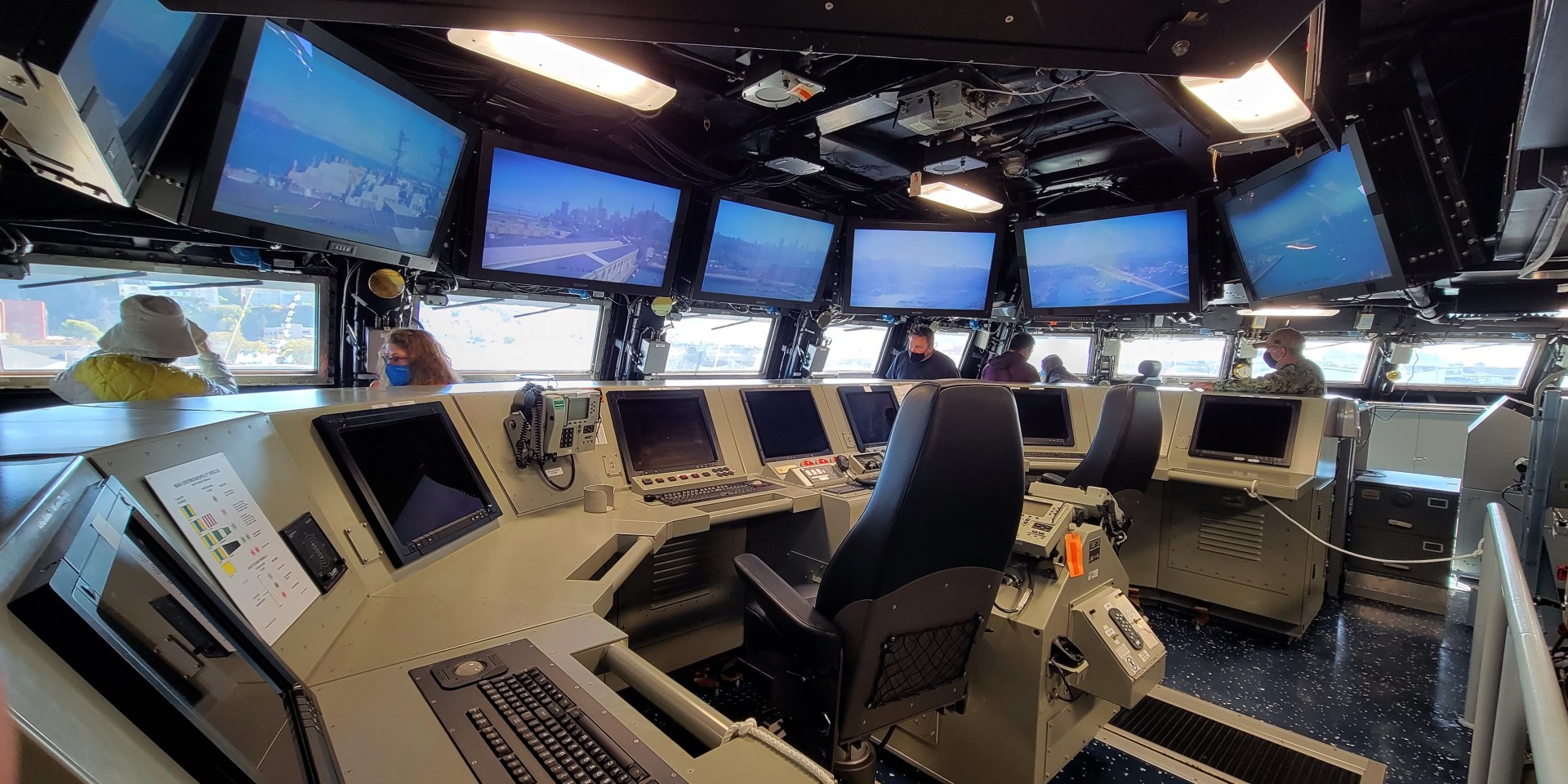 command center of a navy ship